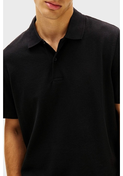 Tommy Jeans Erkek Polo Yaka T Shirt Dm0dm22703 Bds Siyah Siyah