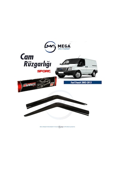 Ford Transit 2002-2013 Cam Rüzgarlık Mugen Tip Sunplex