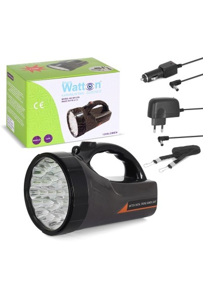 Watton Wt-239 1200 Lümen 25 Ledli El Fener Siyah
