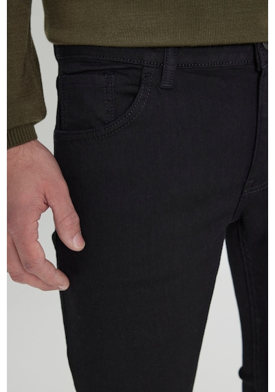 George Henry Pamuklu Slim Fit Dar Kesim 5 Cepli Esnek Kot Jean Denim Pantolon Siyah