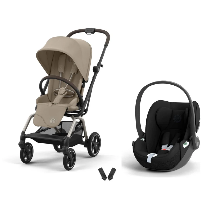 Eezy S Twist+2 360 Travel Sistem Almond Beige & Cloud T Sephia Black