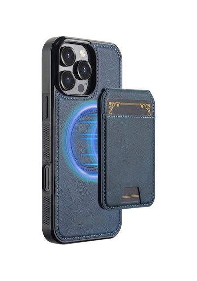 Teleplus Apple Uyumlu iPhone 12 Pro Kılıf Capella L3 Serisi Mıknatıslı Kartlıklı 2-1 Kapak