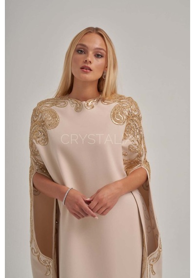 Crystalia Nakış İşleme Elbise Çok Renkli