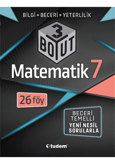 7 Sınıf Matematik 3 Boyut Soru Bankası Tudem Yayınları