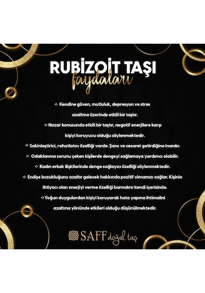 Anyolit (Rubizoit) Doğal Taş Kolye 201587