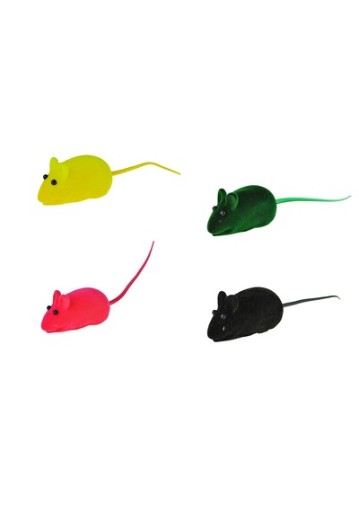 4'lü Set 5 Cm Oyuncak Fare Sesli