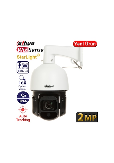Dahua Sd3d216nb-gny 2mp 16x Optık Wız Sense 120db Wdr 256 Sd Ip Ir Ptz Kamera 80mt.