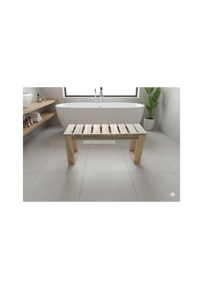 Doğal Ahşap Bench Bank Bej Bej