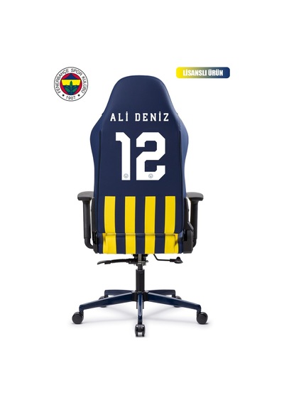 Fanchair X Fenerbahçe Çubuklu Lisanslı Oyuncu Koltuğu-33 Sarı
