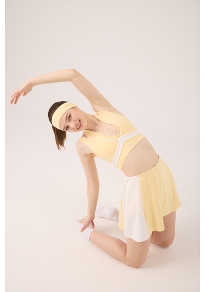 Holly Lolly Yüksek Bel Stella Şort Etek Sarı