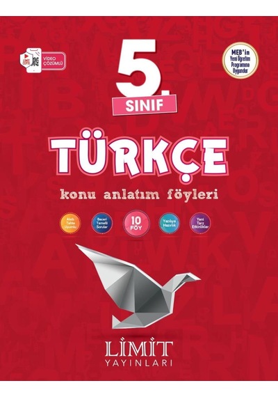 Limit 2025 5. Sınıf Türkçe Konu Anlatım Föyleri Güncel Müfredat