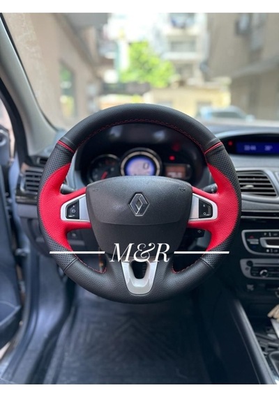 Renault Fluence Spor Model  Kaplama Deri Direksiyon Kılıfı