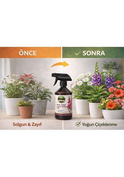 Petal Power Çiçekli Bitkiler İçin Organomineral Besin Çözeltisi 500 ML