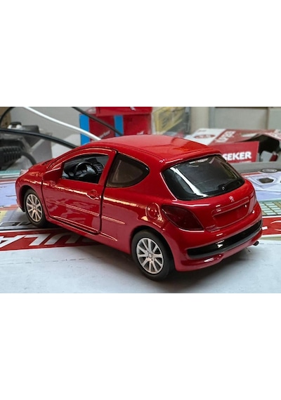 Oyuncak Metal Model Araba 1/36 Çek Bırak Peought 207 Kırmızı