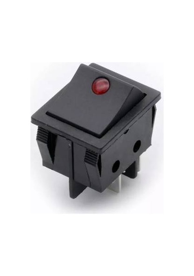 IC-104-12 GENİŞ NOKTA IŞIKLI KIRMIZI 12V ANAHTAR