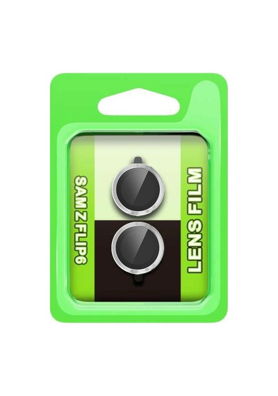 Newface - 889 - Samsung Galaxy Uyumlu Z Flip 6 Raze Metal Kamera Lens - Csmo-tex - - Gümüş