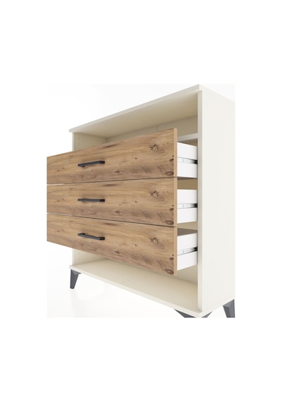 Arges Şifonyer Tek Raflı 3 Çekmeceli 88x30x96 Aytaşı-çam Aytası