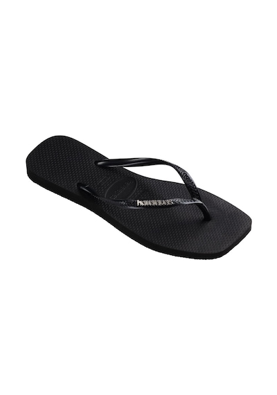 Havaianas Square Logo Metallic Blacksilver Siyah Kadın Terlik Siyah