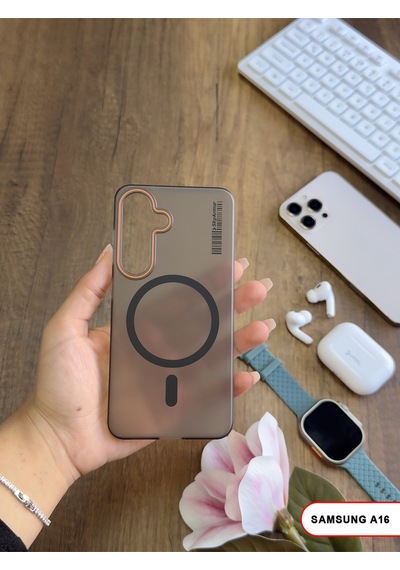 Samsung Galaxy A16 Uyumlu Mat Sert Klein Kılıf Siyah