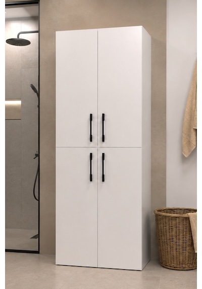 Atik No.2 Dört Kapaklı Çamaşır Ve Kurutma Makinesi Dolabı Çok Amaçlı Banyo Düzenleyici Beyaz Atik No.2 Dört Kapaklı Çamaşır Ve Kurutma Makinesi Dolabı Çok Amaçlı Banyo Düzenleyici Beyaz