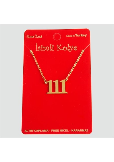 Uğurlu - 291 - Rakamlar - Csmo-tex - Uçlu Kolye-1 altın