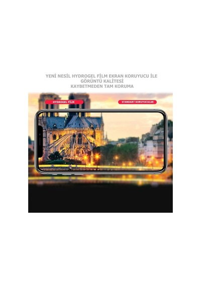 Huawei P40 Pro Uyumlu Kırılmaz Cam Özel Kesim Hydrogel Film