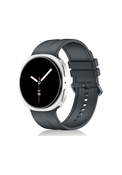 Samsung Uyumlu Galaxy Watch 9/8 40mm 44mm Classic 46mm Lansman 1-1 Kordon Spor Silikon Band Str-86