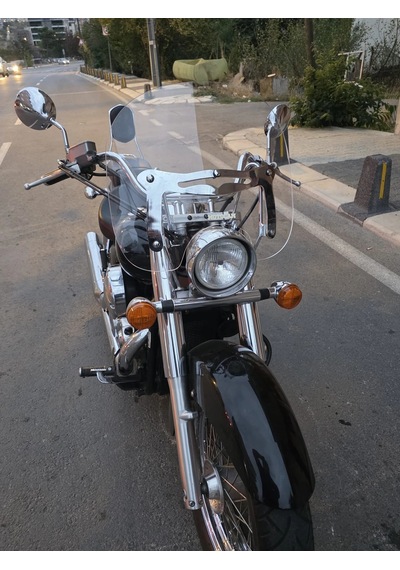 Motocam Honda Shadow 750 Ön Cam 1999-2010 Model 45cm Şeffaf Renkli 4mm Aparatsız