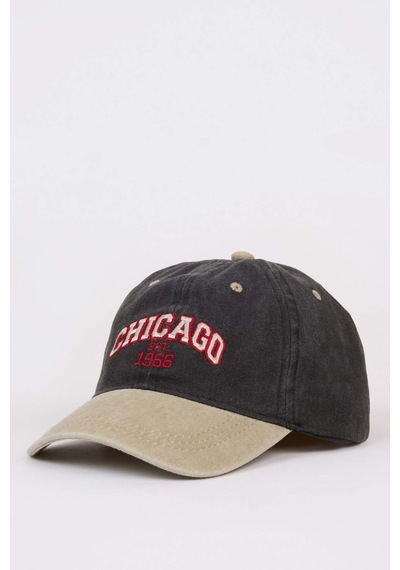 DeFacto Erkek Çocuk Nakışlı Jean Cap Şapka D5315A825SMBK27