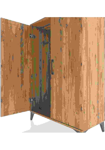 Hyperion Dolap 2 Kapaklı Tek Askılı 88x44x134 Çam-çam Çam