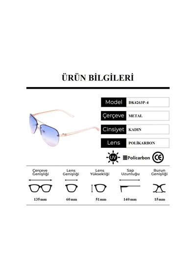 Daniel Klein Dk4263P-4 Damla Model Kadın Güneş Gözlüğü