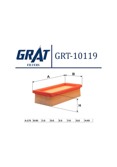 Hava Fıltresı Fıat: Uno 60 Grt-10119 71736127 71736127