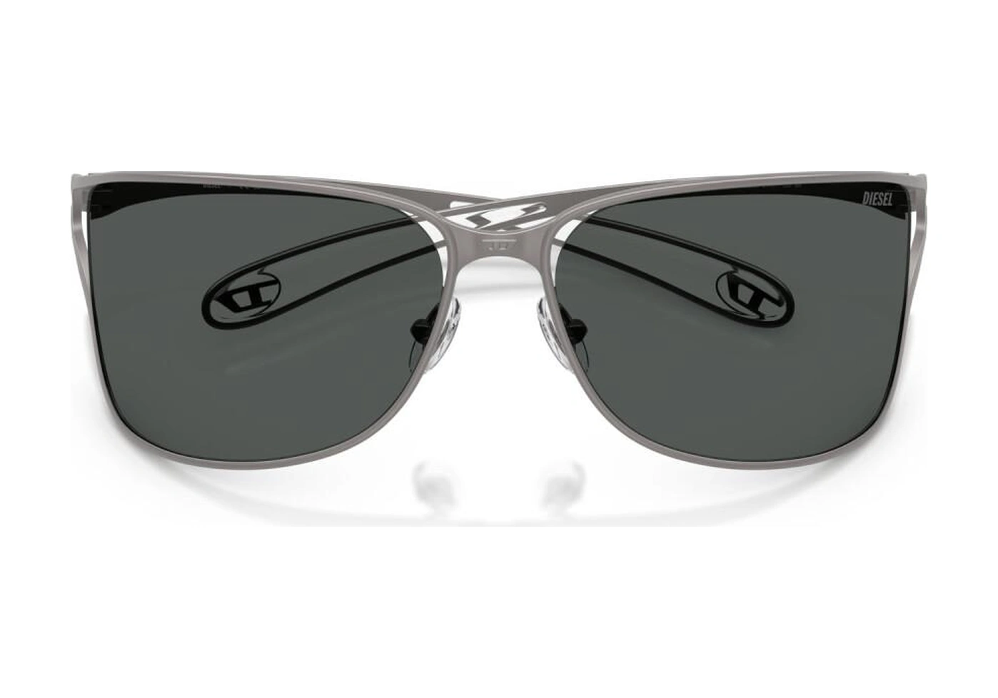 1019 100987 61 Xl Oval Metal Erkek Güneş Gri