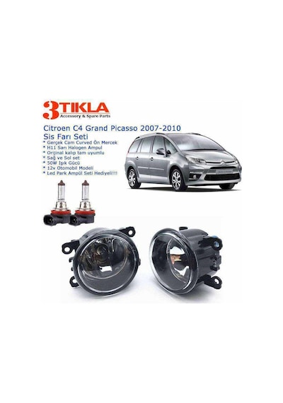 Citroen C4 Grand Picasso 2008 Sis Farı Set Oem: 8200074008