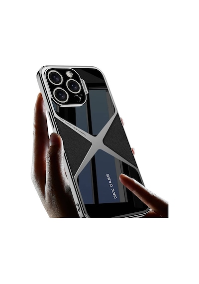 Apple Uyumlu iPhone 14 Pro Max Kılıf Ultra İnce Kamera Korumalı Pc + Deri Arka Yüzey X-pro Kılıf