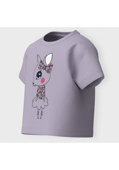 Name It Nmfvilinse Ss Nreg Top Kız Çocuk T-shirt 13228157 Mor