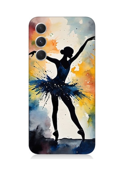 Samsung Galaxy S24 Uyumlu Dansın Büyülü Gölgesi Desenli Silikon Kılıf Çok Renkli