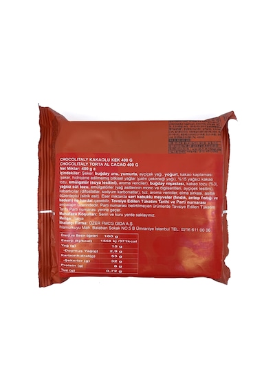 Chocolitaly La Bottega Della Torta Cocoa Cake - Kakaolu Kek 400 Gr