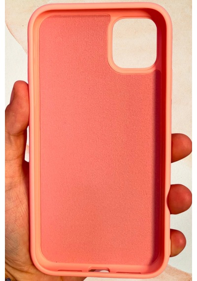 İphone 11 Yıldız Tozu Premium Pembe Silikon Kılıf