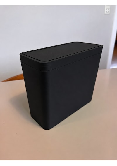 3d Baskı Araç Koltuk Arkası Çöp Kutusu Kayış Bağlantılı Kapaklı Oto İçi Mini Kova Katlanabilir Siyah Diğer