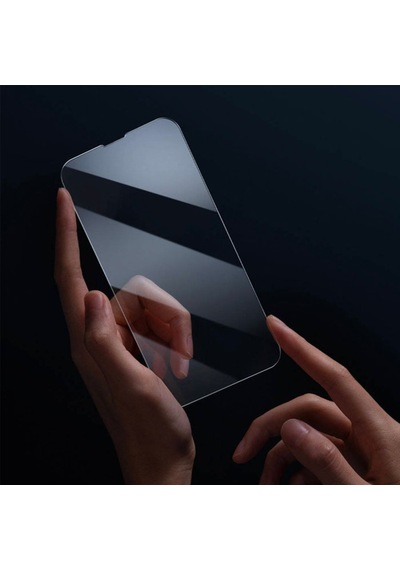 Baseus Apple Uyumlu   iPhone 13 Mini 0.3Mm Tempered Full Cam Ekran Koruyucu Şeffaf