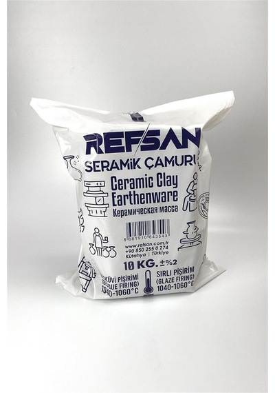 Seramik Çamuru Seramik Kili Vakumlu - 10 Kg