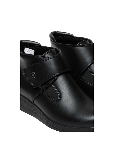 Bestello Cırtlı Poli Taban Comfort Bot 018-l303 Kadın Bot Siyah