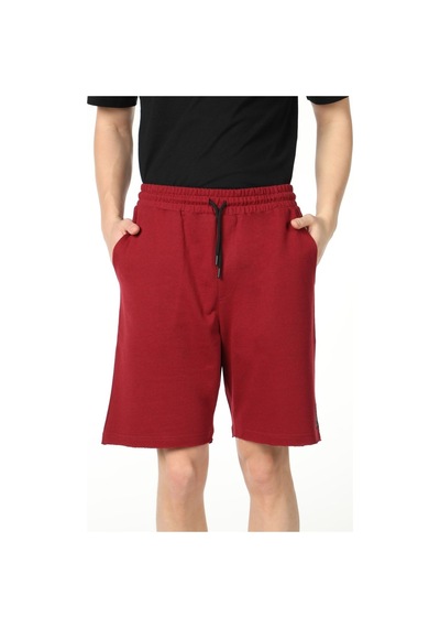 Defys Erkek Paça Ve Etiket Detaylı Cepli Regular Fit Şort Bordo - 527885669 Bordo