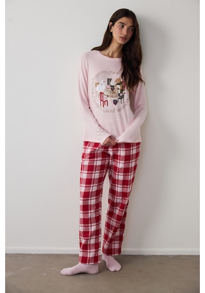 Penti Gül Kurusu Good Mood Termal Etkili Pijama Üstü