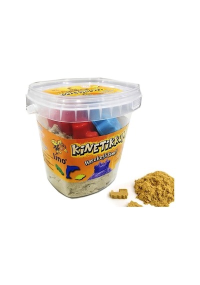 Lino Kinetik Kum Gri 500 Gr Kova 3 Kalıplı