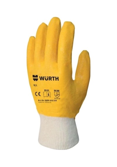 Würth Nitril İş Eldiveni 9/l, Xl, 2120, Sarı Diğer