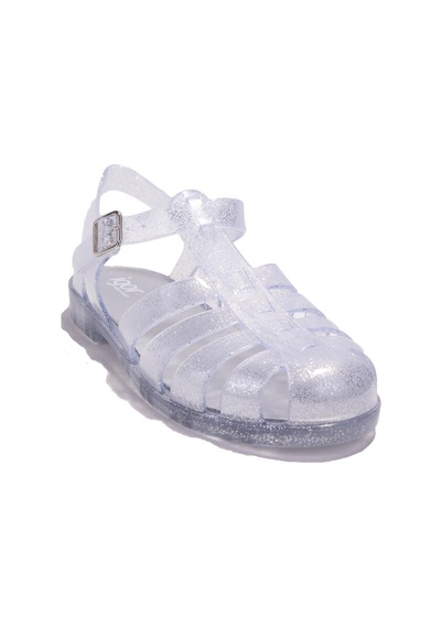 Igor S10262 Bıarrıtz Glitter Beyaz Ortopedik Günlük Kadın Sandalet Beyaz