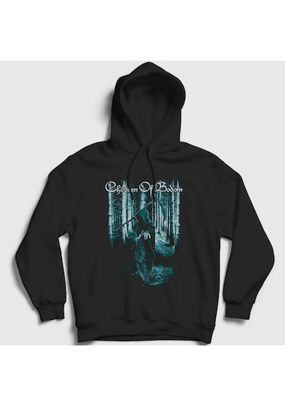 Presmono Unisex Forest Children Of Bodom Kapüşonlu Sweatshirt Siyah