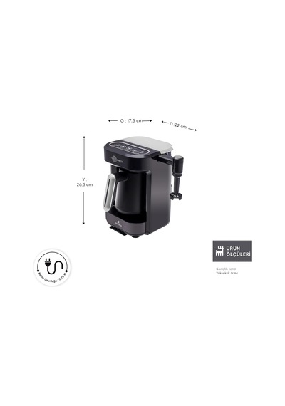Hatır Barista Türk Kahve Makinesi, Pearl White